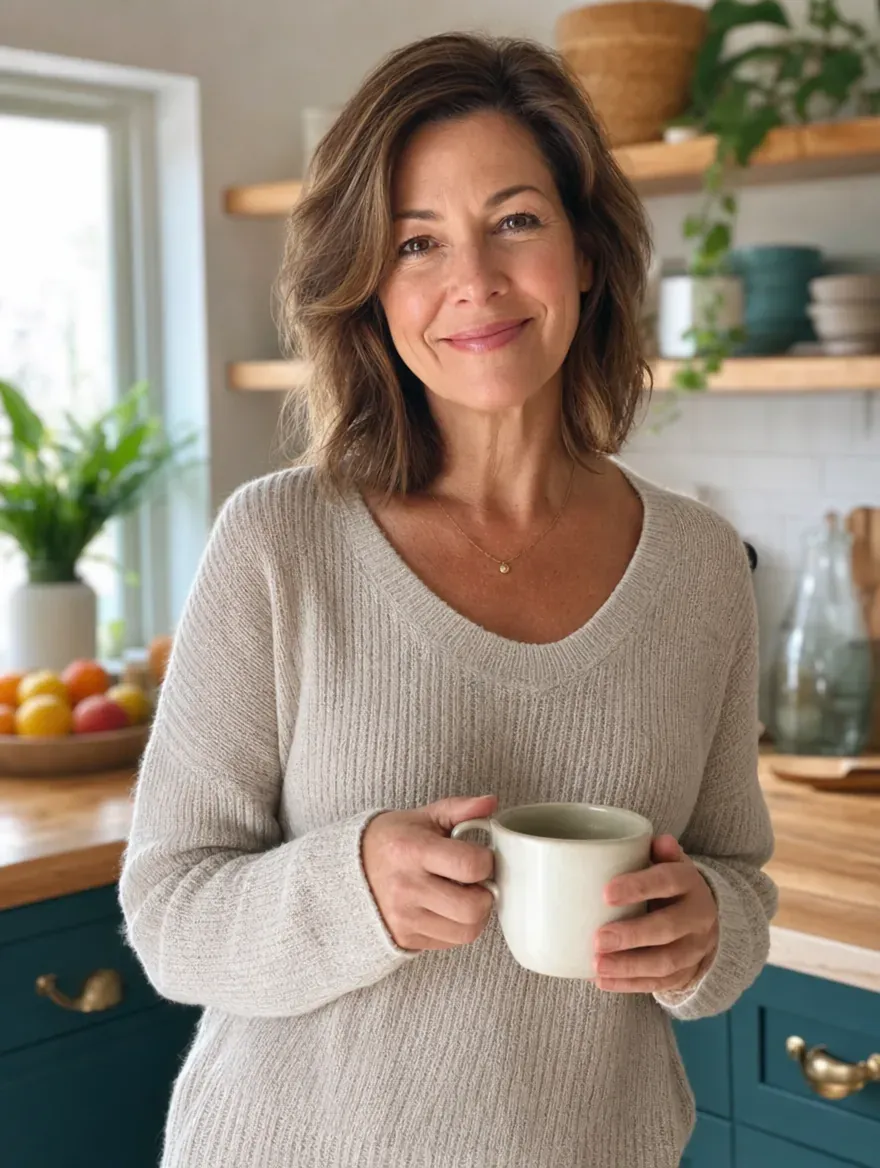 Megan Hale, Certified Nutrition Coach, in her kitchen