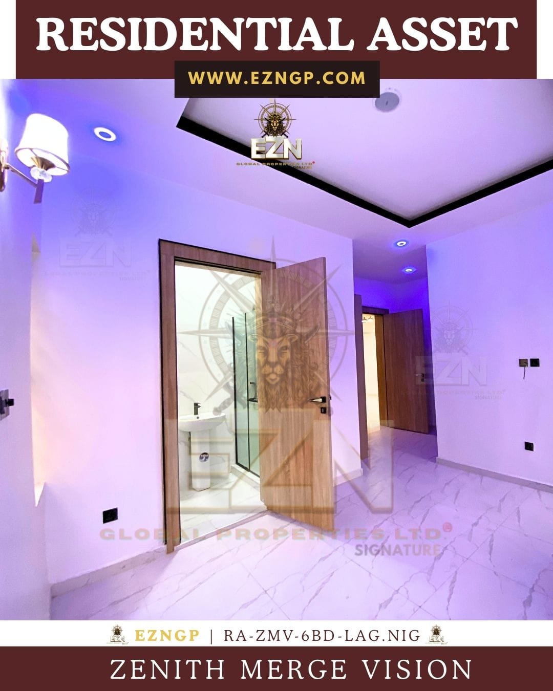 EZNGP Elite 6-Bedroom Automation: Command Every Square Inch Zenith Merge Vision estate, the premier tactical retreat and commercial yield asset in the Nigerian luxury market.