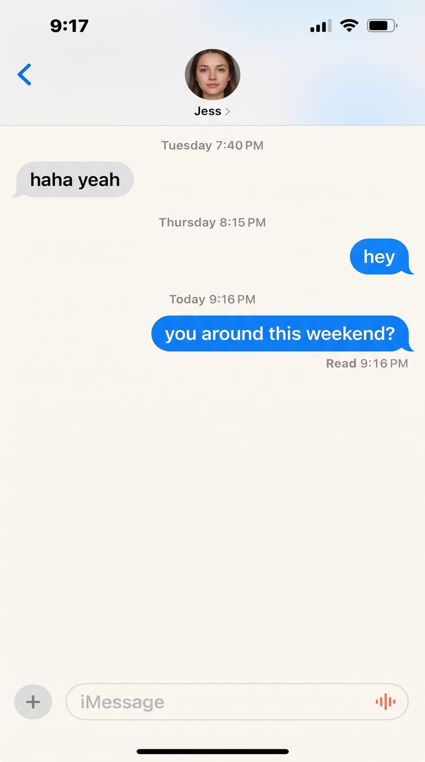 Dead chat with Jess
