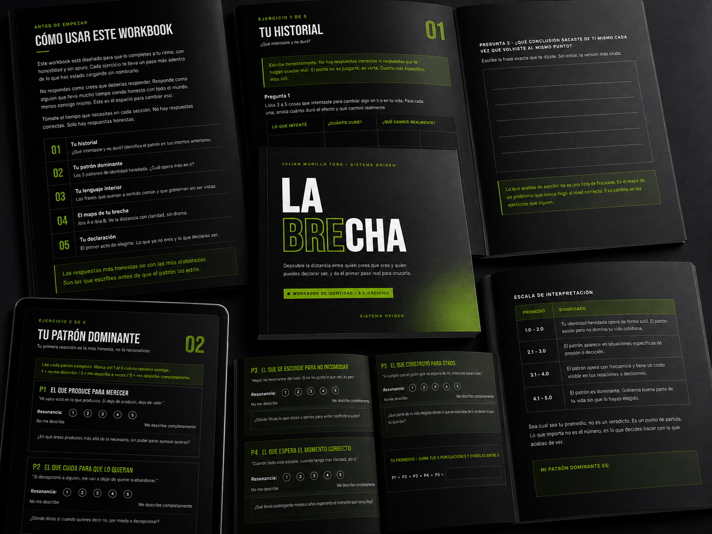 La Brecha, workbook de Mi Sistema Origen