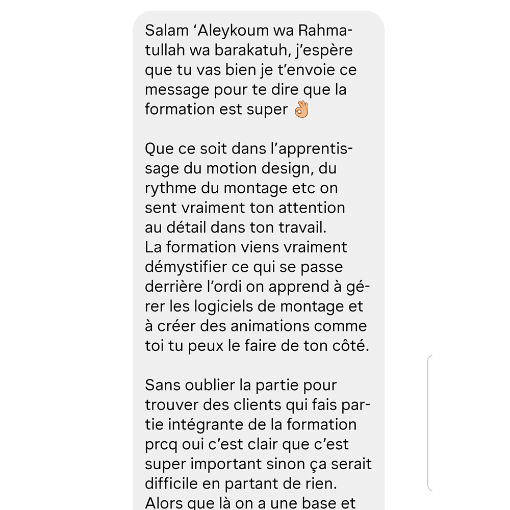 Retour client Alan 1