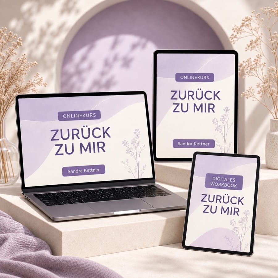 Onlinekurs Zurück zu mir mit digitalem Begleit-Workbook