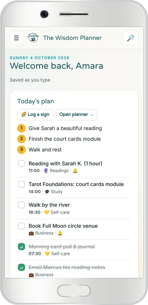 The Today page on a phone