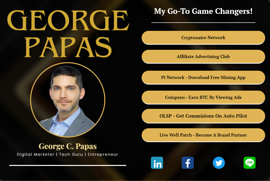 George Papas - My Go-To Game Changers!