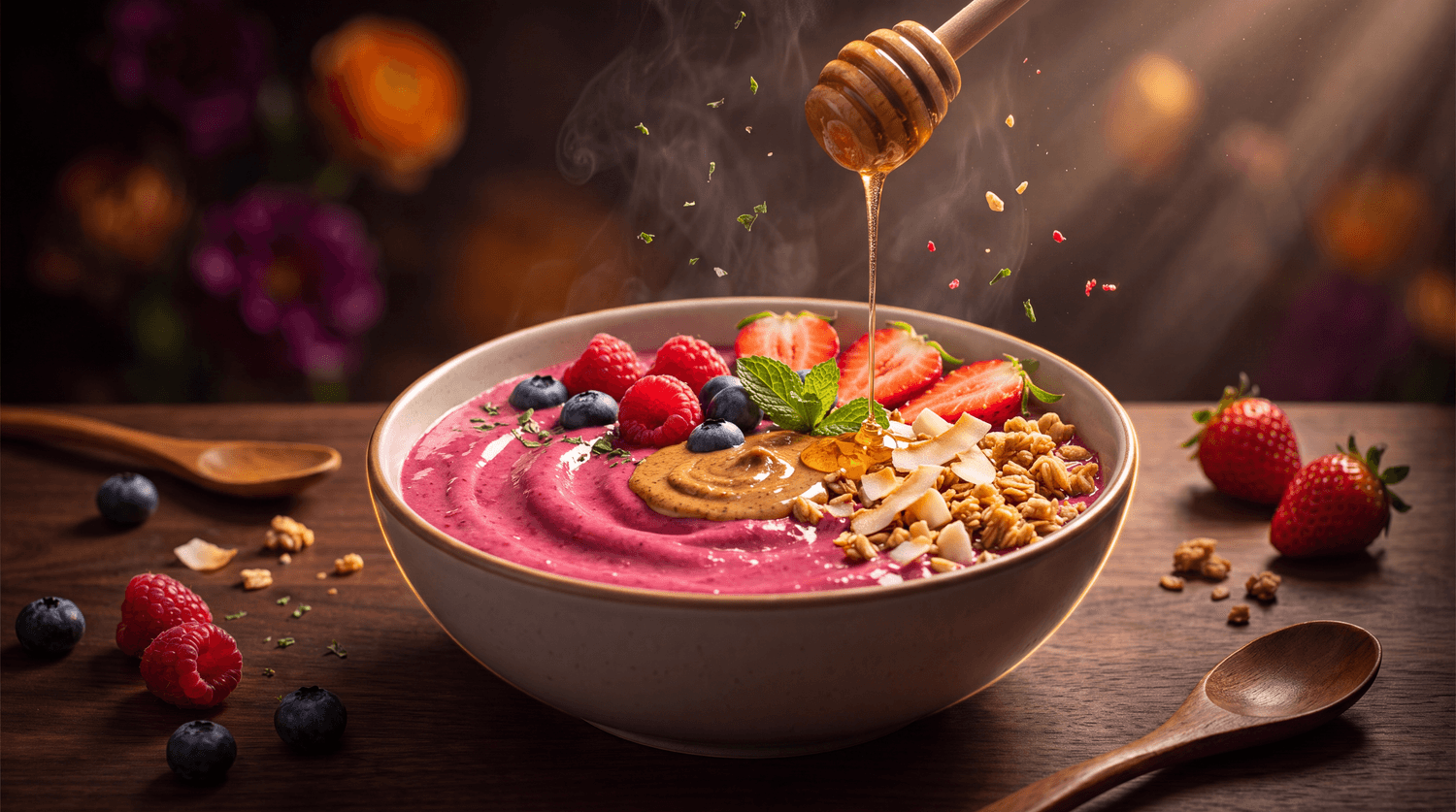 Berry Protein Smoothie Bowl from The Ultimate High-Protein Cookbook