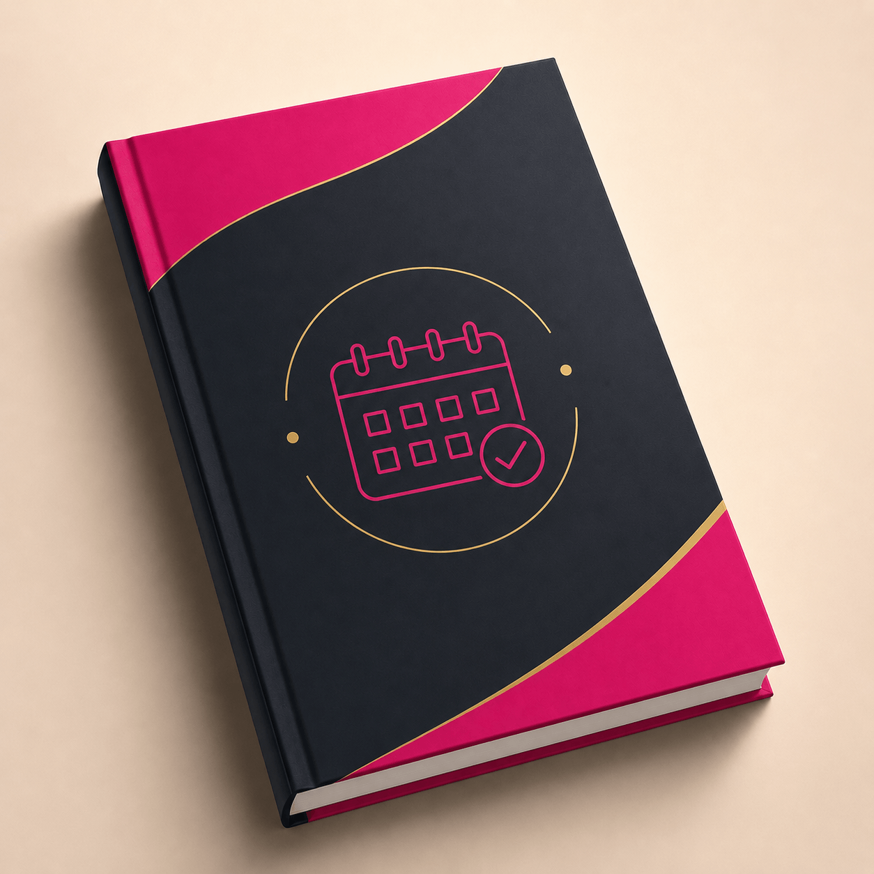 Illustration — habit tracker and routine guide mockup box