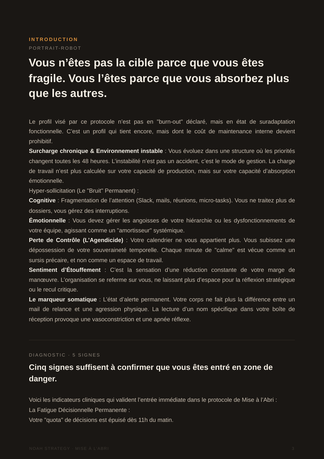 Portrait-robot du profil concerné