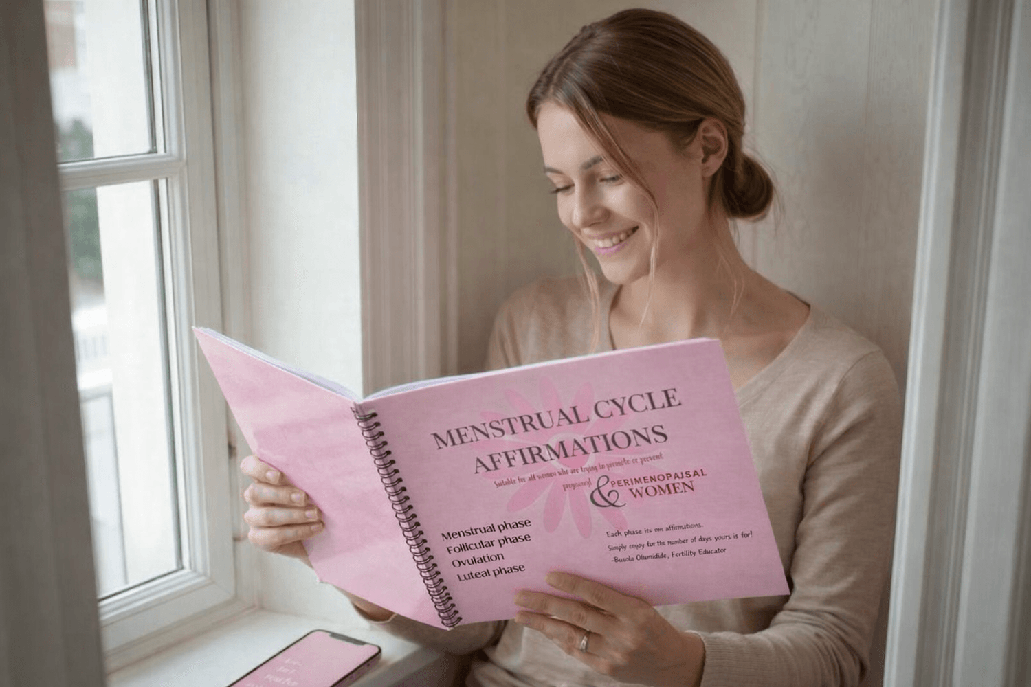 Young woman confident and empowered understanding her cycle