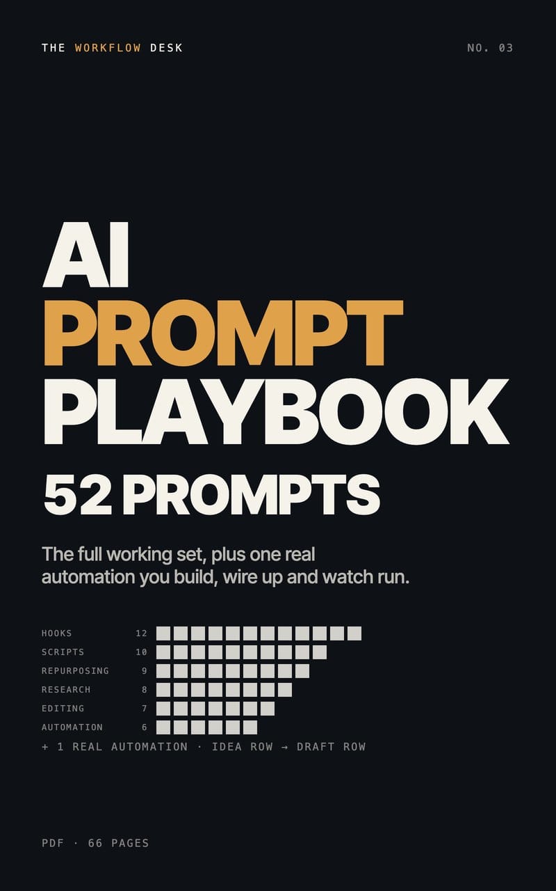 The AI Prompt Playbook cover