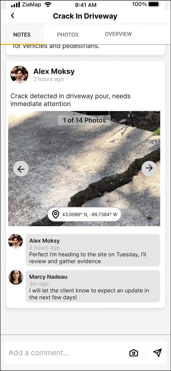 Ziamap Field App Feed