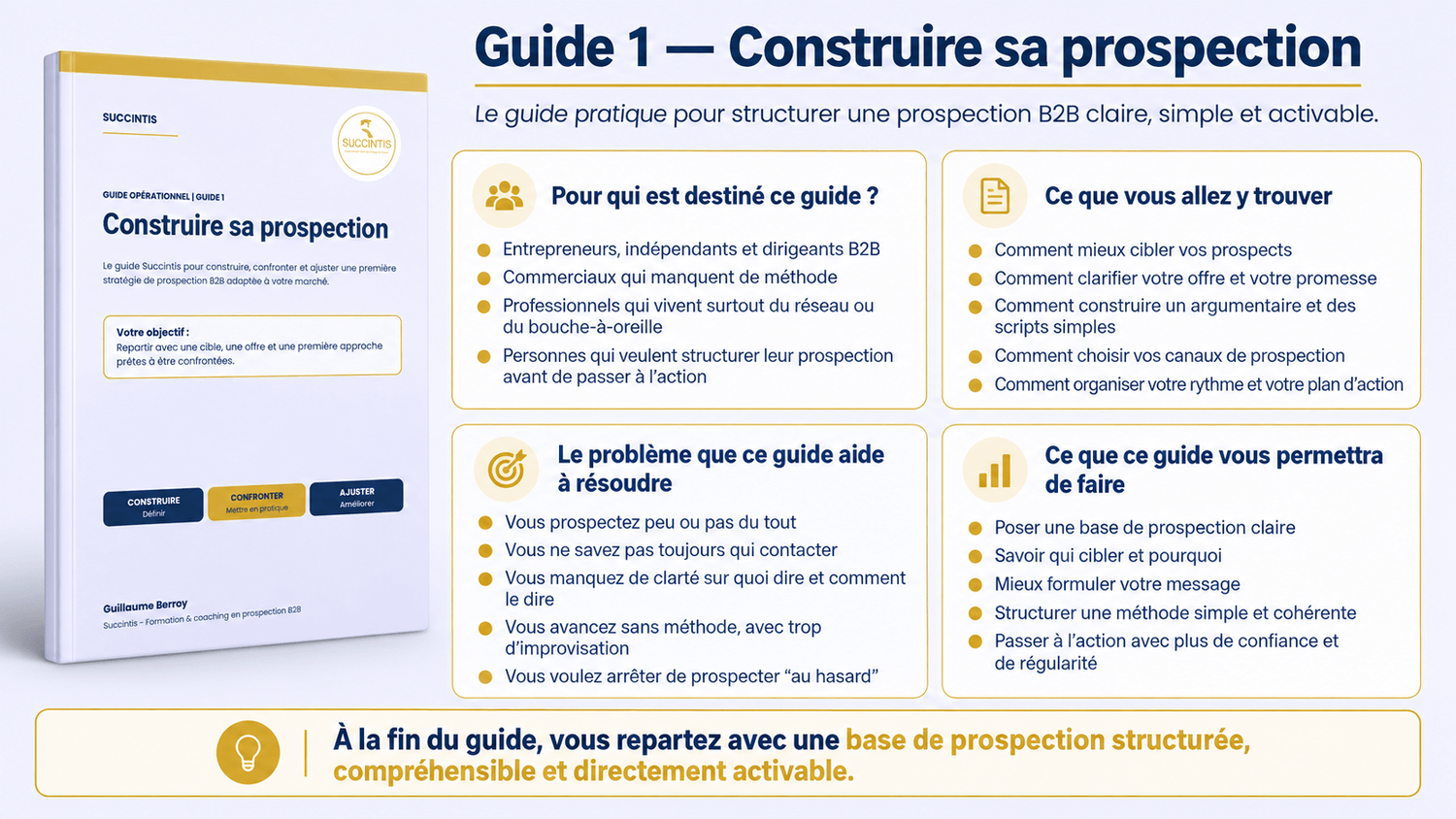 Guide 1 Succintis pour construire sa stratégie de prospection B2B