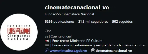 Logo de la Cinemateca Nacional de Venezuela