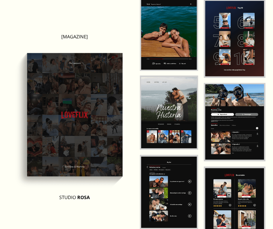 Photobooks estilo Assouline, álbum de viaje personalizado en Canva