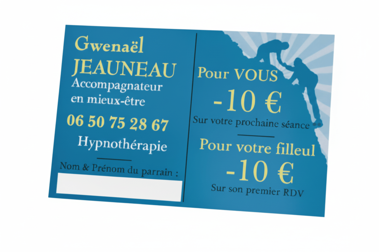 Carte de parrainage Gwenaël Jeuneau
