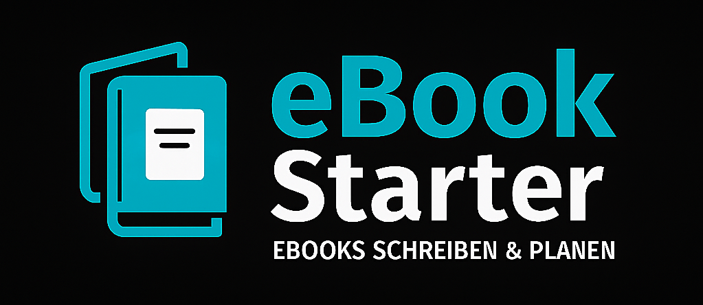 Logo in Türkis RAL Aqua-Blau für eBookStarter – Jetzt eBooks planen, schreiben & vermarkten