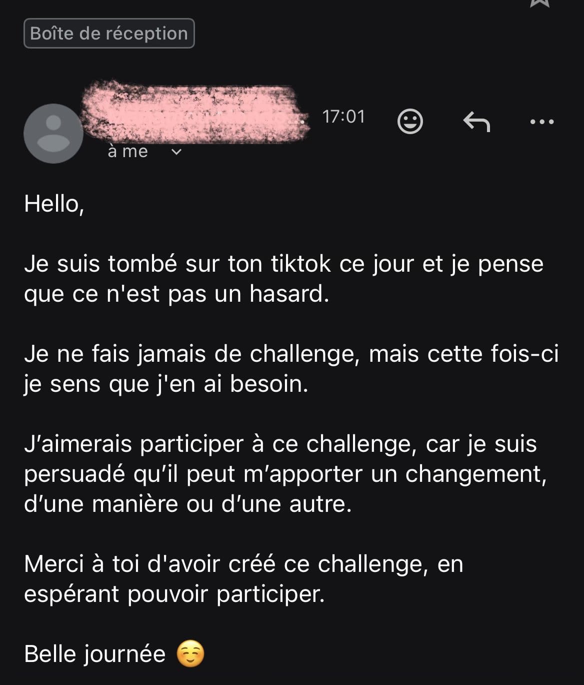 Retour d'une participante du Self Affirm Challenge