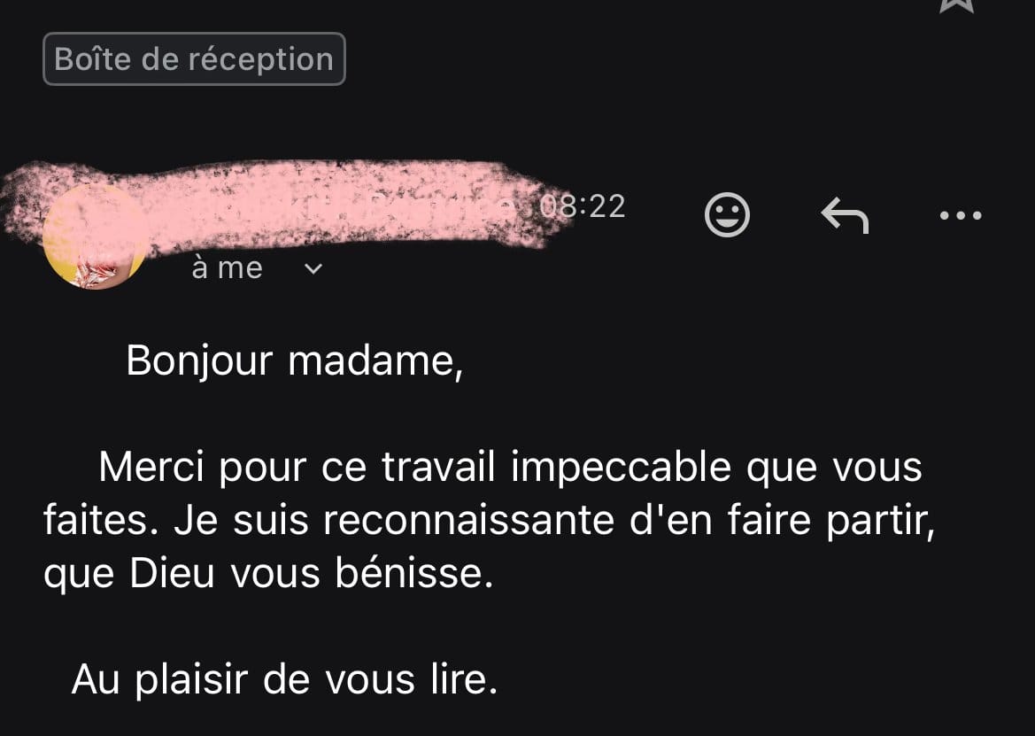 Retour d'une participante du Self Affirm Challenge