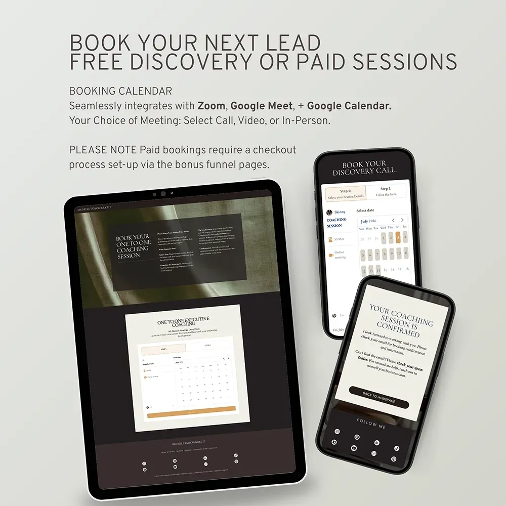 Foundation System: 22 Page Website and Automated Funnel Kit for Coaches