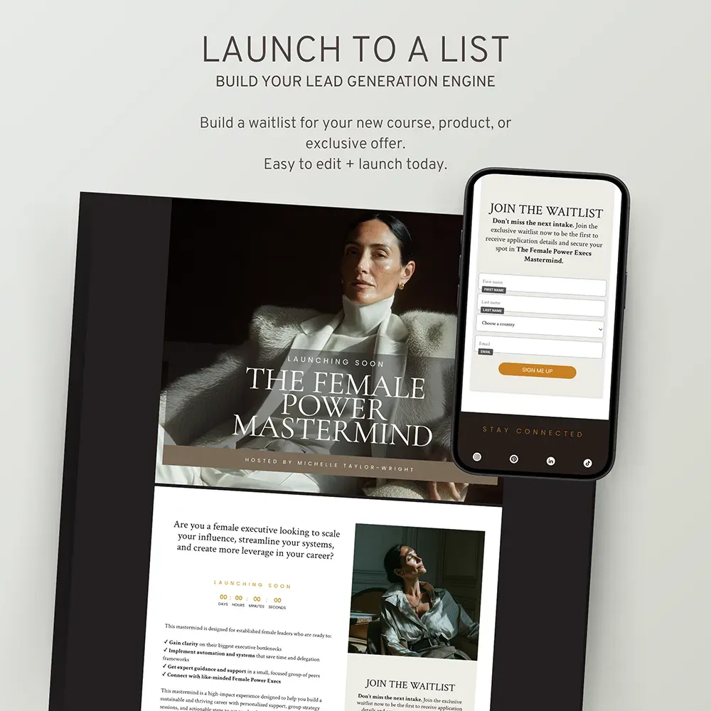 Foundation System: 22 Page Website and Automated Funnel Kit for Coaches