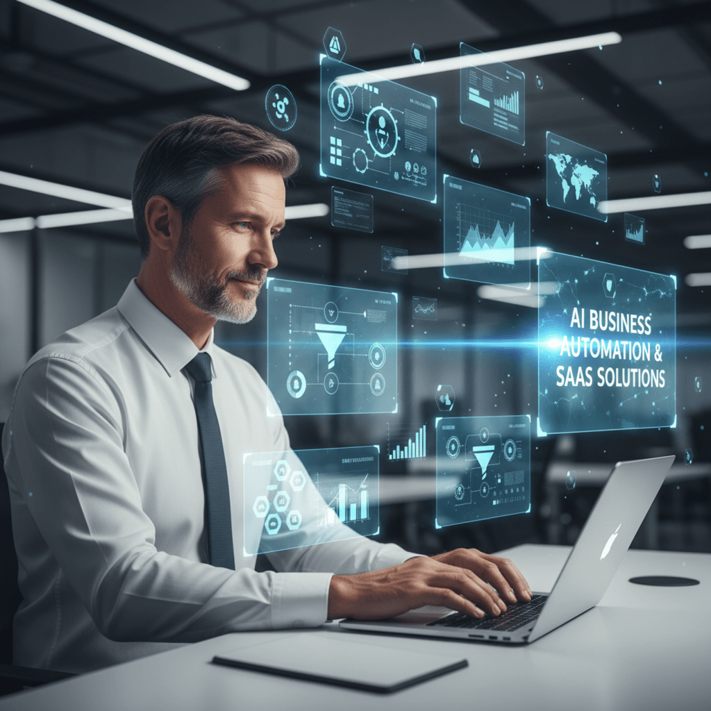 Digi Ad Prom providing AI business automation consulting for SMEs with best SaaS tools for business efficiency 2026 and digital growth strategies for UK USA markets to automate business workflows using cost-effective AI solutions.