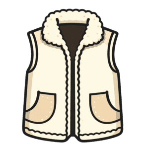 gilet peau de mouton sans manches
