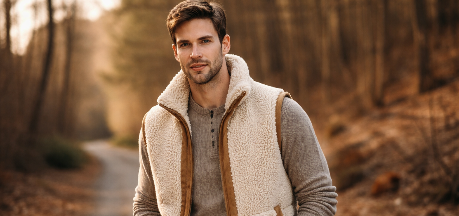 gilet mouton sans manche promod