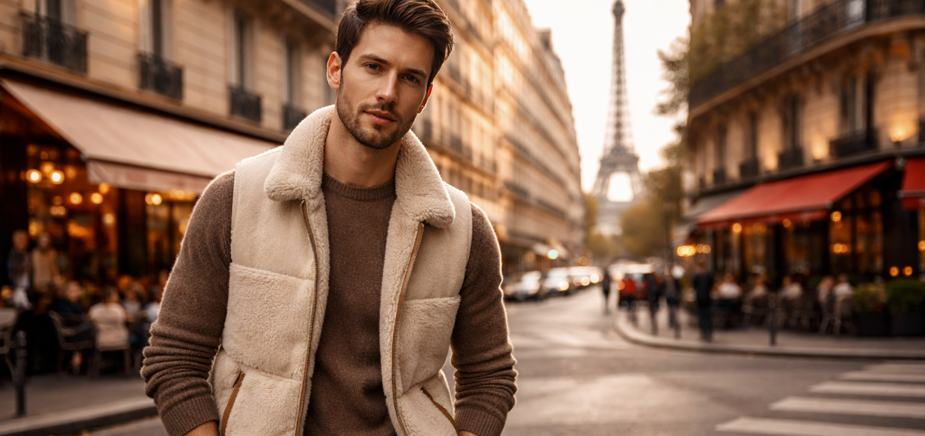 gilet sans manches mouton