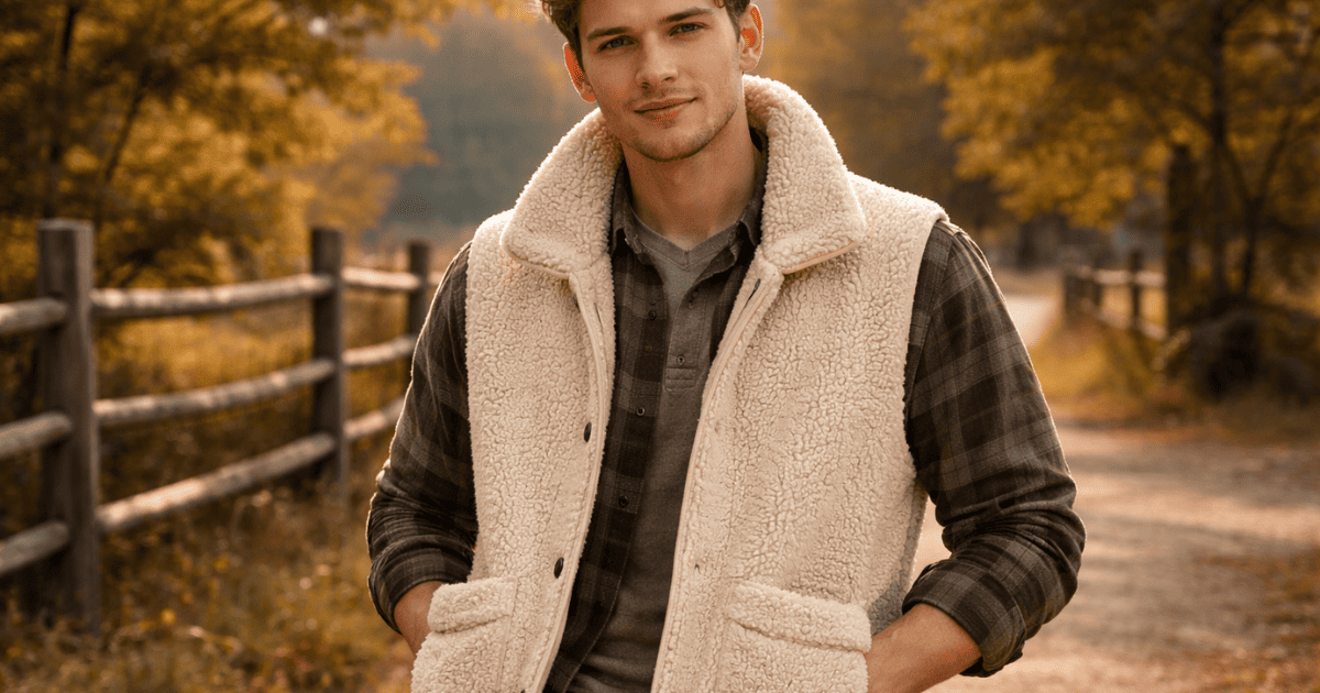 gilet sans manche mouton homme