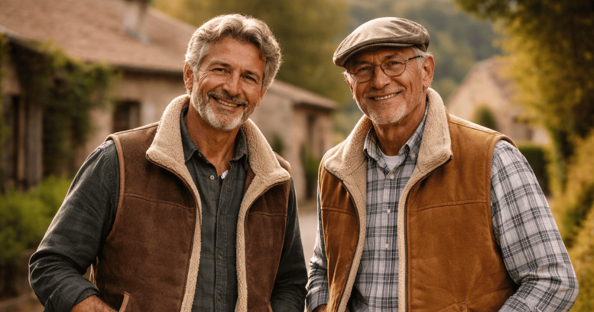 gilet mouton homme sans manche