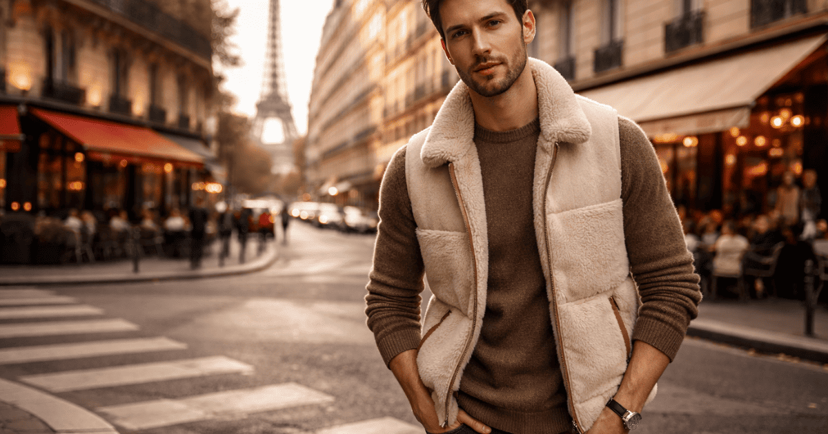 mouton gilet sans manche moumoute