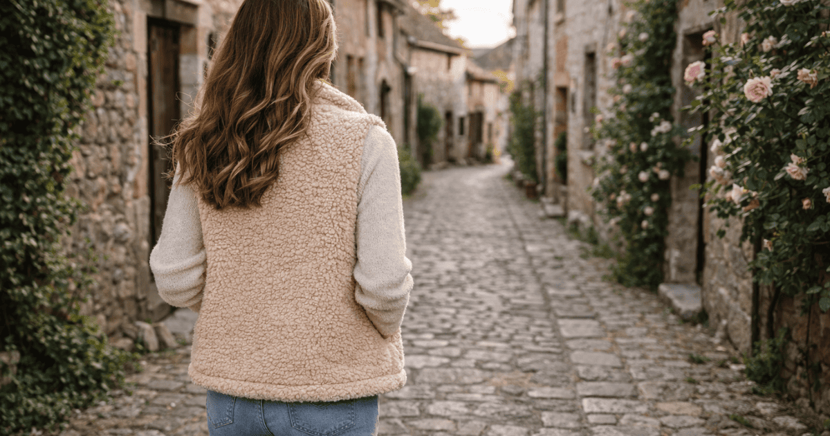 gilet norvegien peau de mouton sans manches