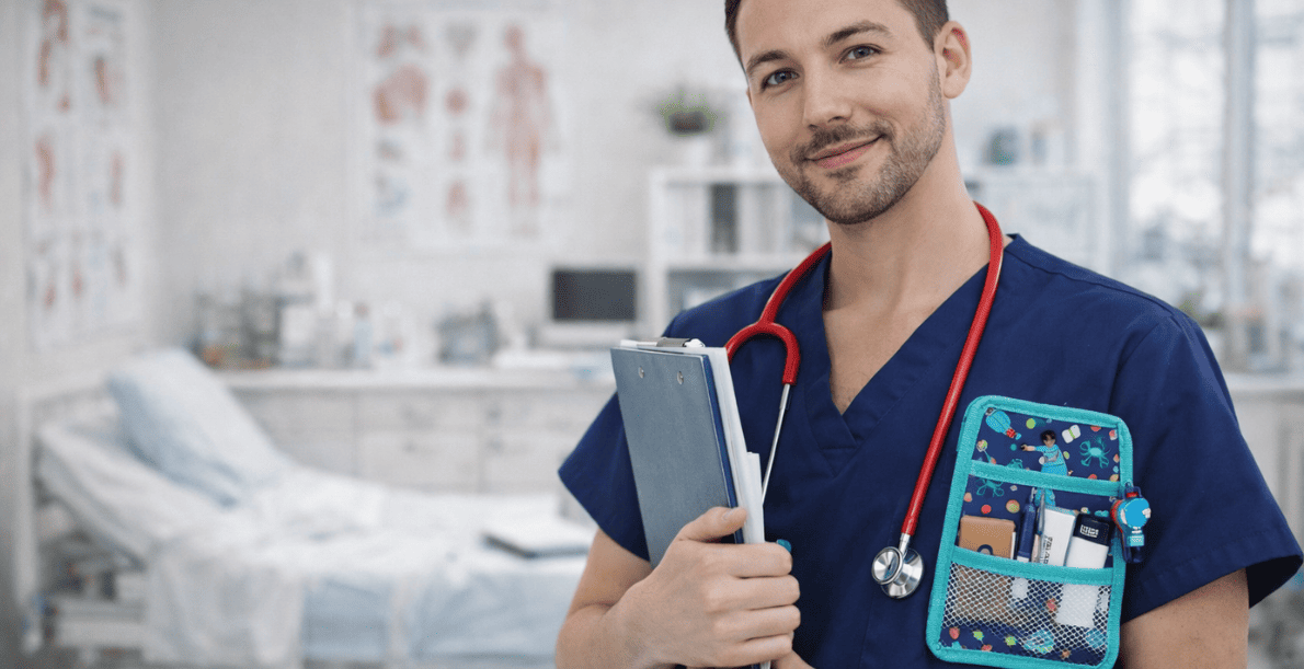 pochette aide soignante personnalisable