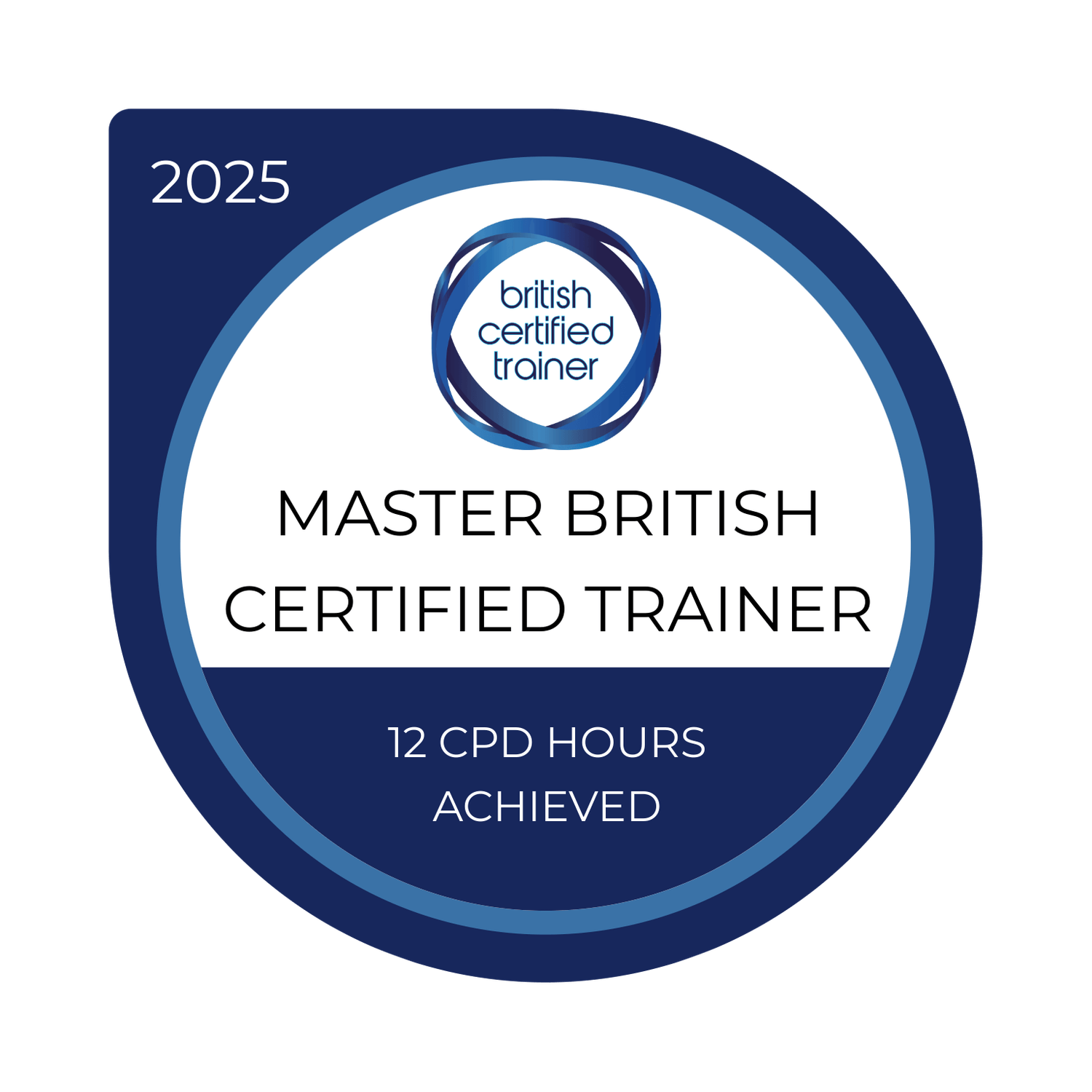 British Master Certified Trainer badge