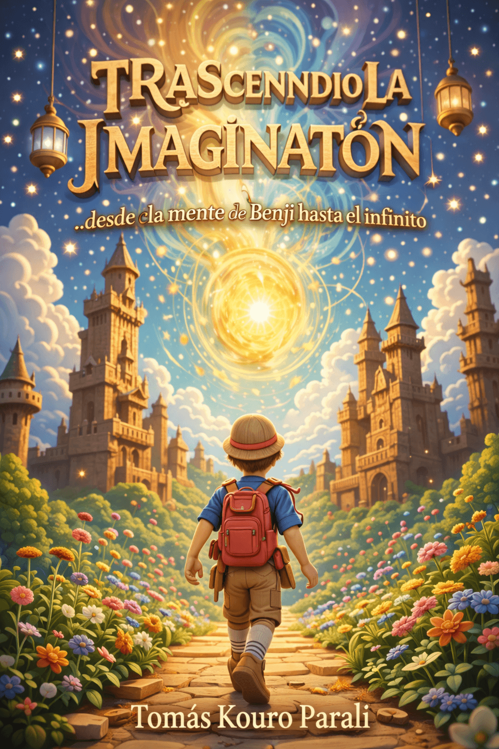 Portada oficial de la obra "Trascendiendo la Imaginación" por Tomás Kouro. Un ensayo crítico que fusiona el rigor científico con la narrativa bajo el sello Literatura y Pensamiento