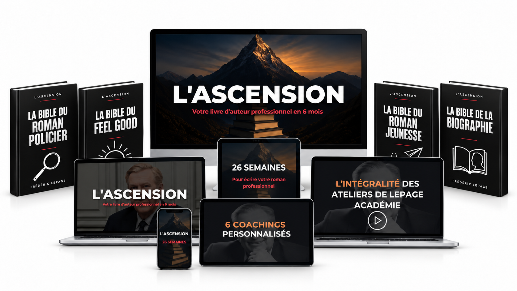 L’Ascension : formation, 26 semaines, six coachings, ateliers et quatre bibles d’écriture