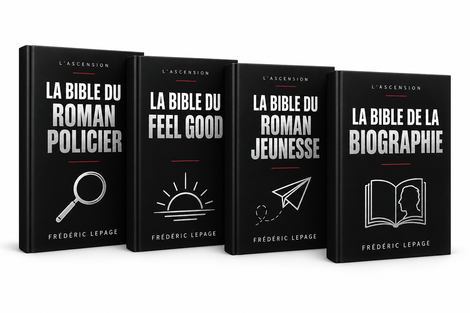 Les quatre bibles d’écriture de Frédéric Lepage : roman policier, feel good, roman jeunesse et biographie