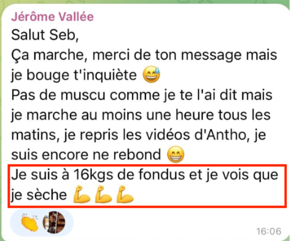 Témoignage Jérôme — 16 kg fondus