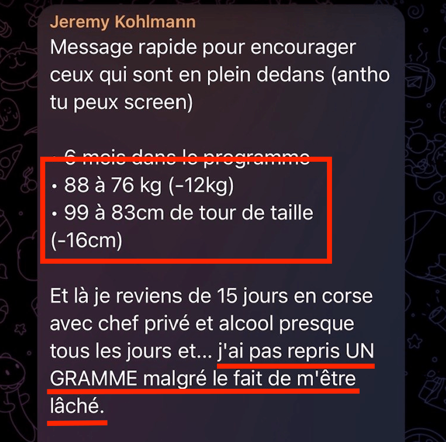 Témoignage Jérémy — -12 kg
