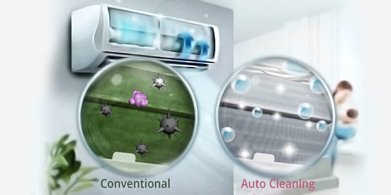 تنظيف تلقائى فى التكييف