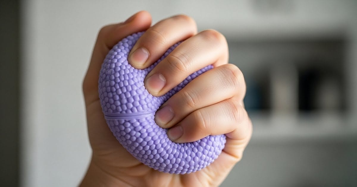 Relieving stress with a hand held stress reliever tool 