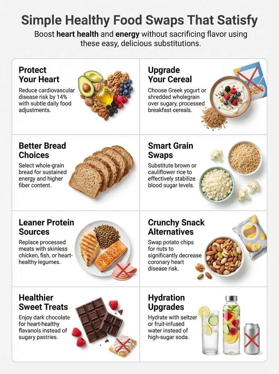 Infographic of Healthy Food Swaps