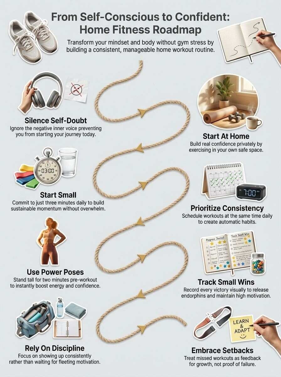 An infographic of: From Self Conscious To Confident