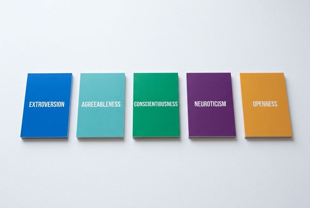 Conceptual display of the Big 5 personality traits related to exercise preferences