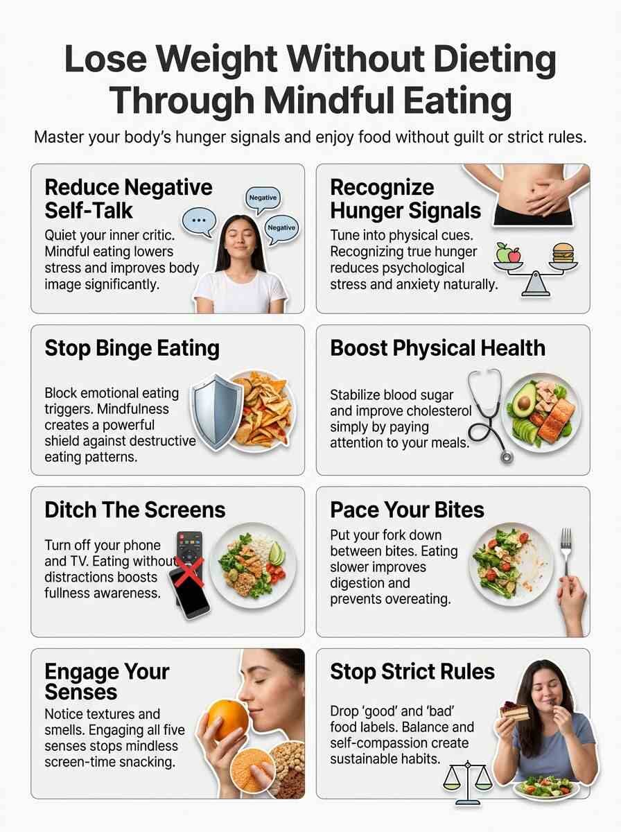Infographic of Mindful Eatin For Busy People
