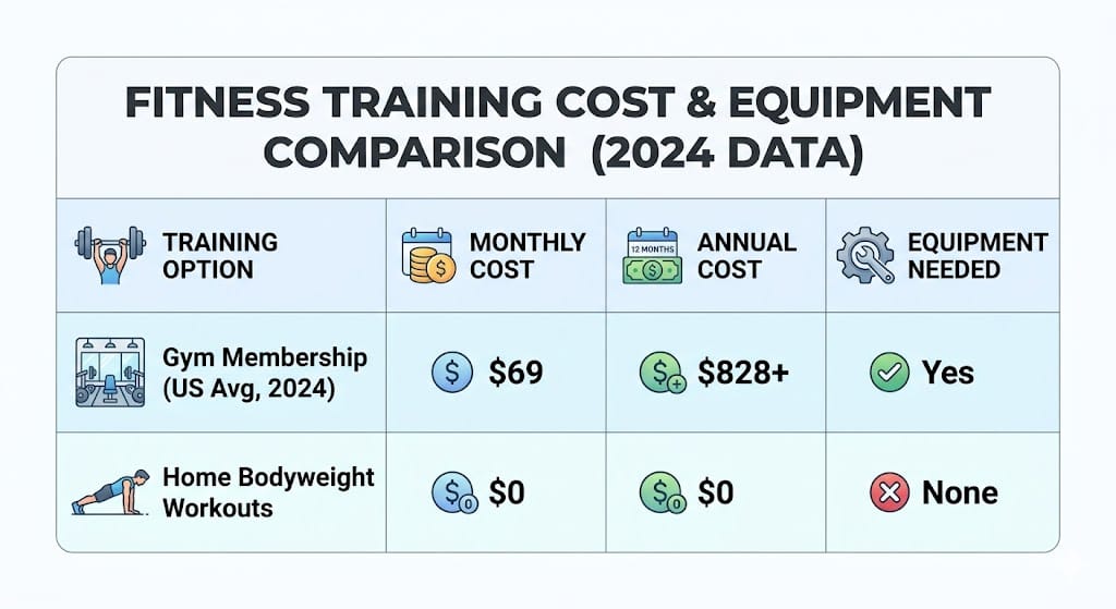An image of the annual cost of a gym membership