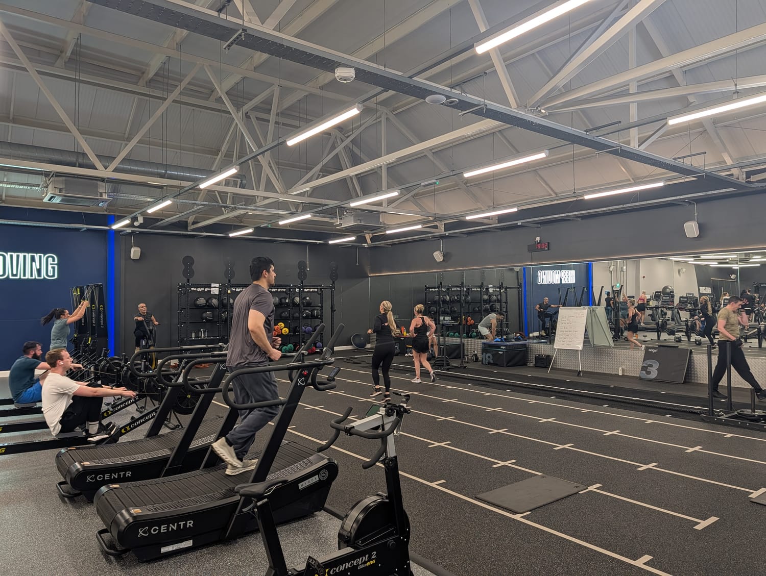 Members training together in the gym