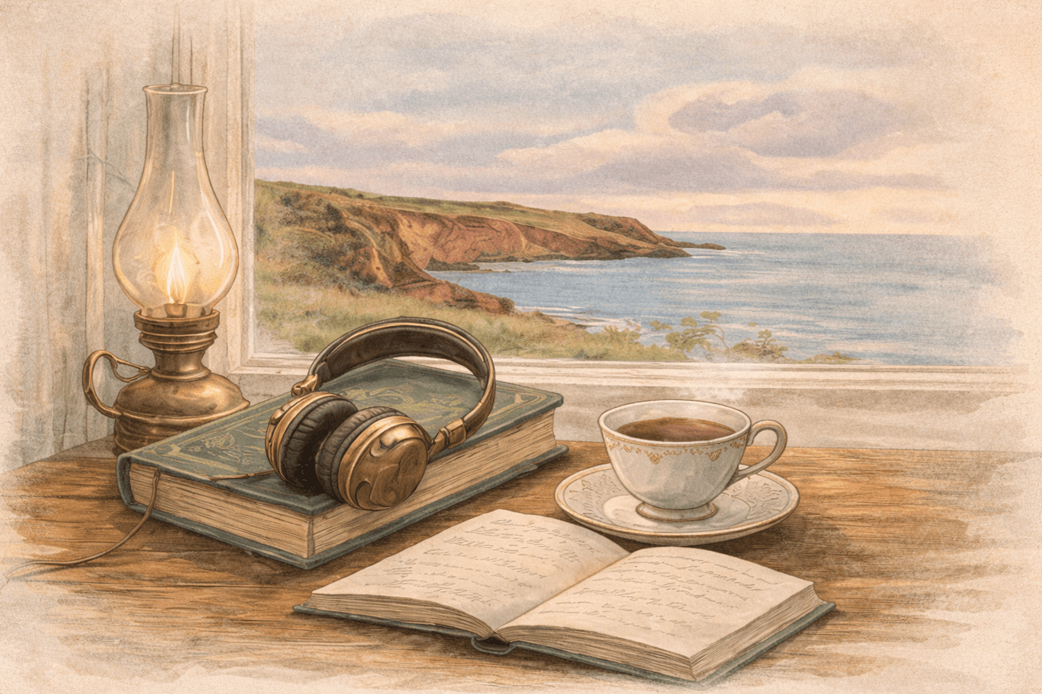 Cozy seaside still life