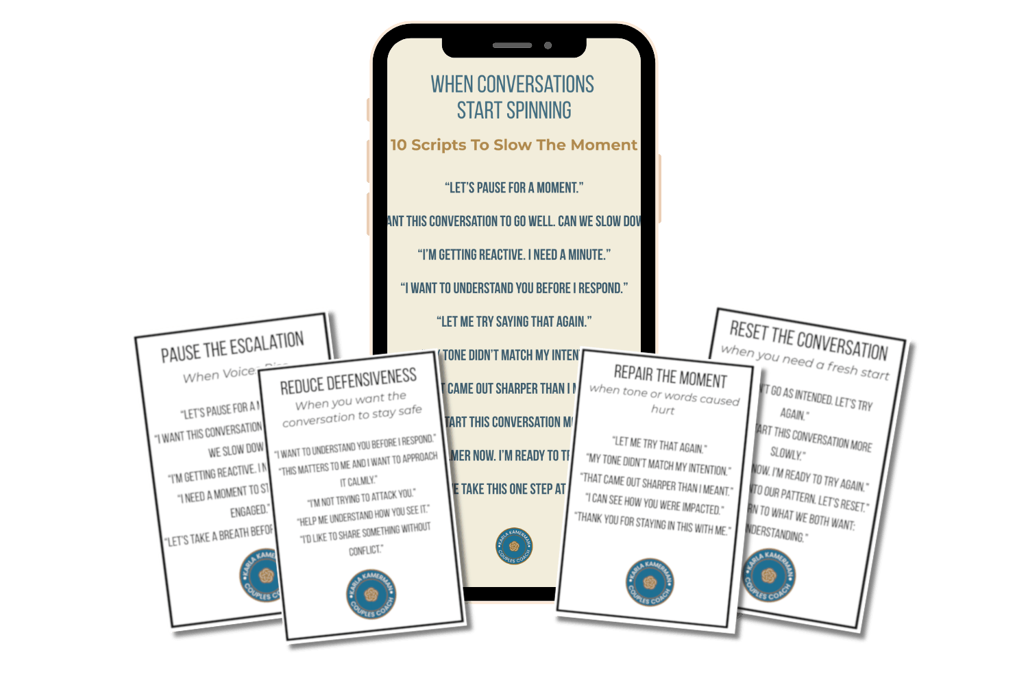Stop the Spin Script Pack Phone Wallpaper and Emergency Card Pack