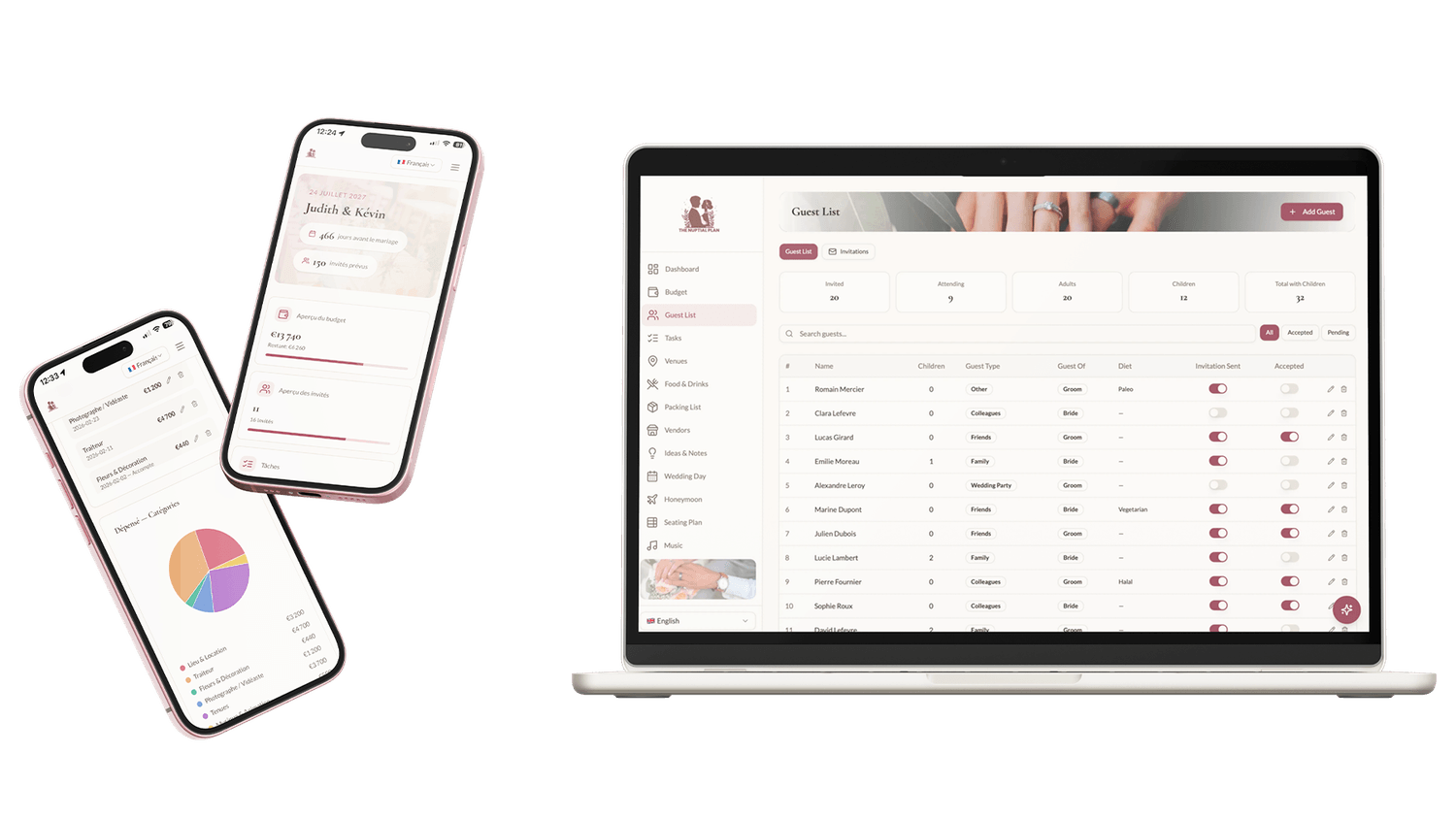 wedding planner excel google sheets