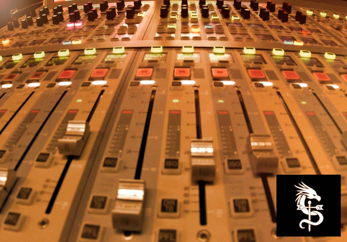 Thumbnail view of an analog mixing console interface for the Mixing Foundations guide.